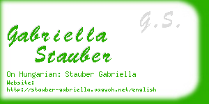 gabriella stauber business card